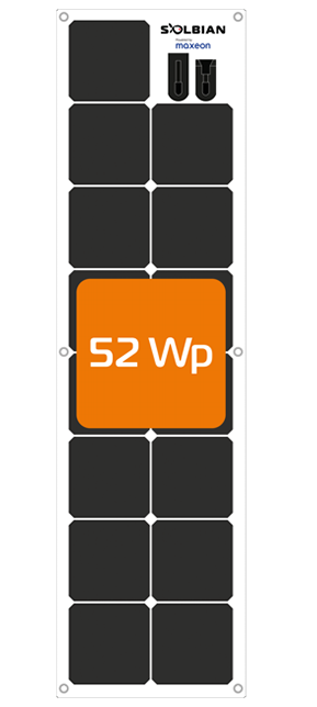 SunBender kit S 52 Watt 4S LiFePO4 (14.2V)