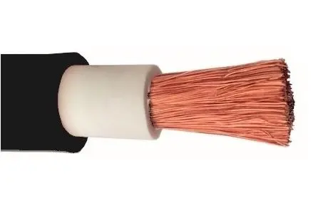 Accukabel 25 mm2 zwart (dubbel geïsoleerd)