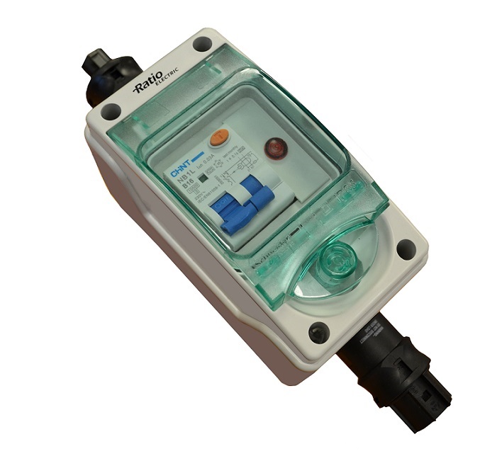 Ratio AC16 electrical cabinet basic, 1x RCBO 30mA/16A