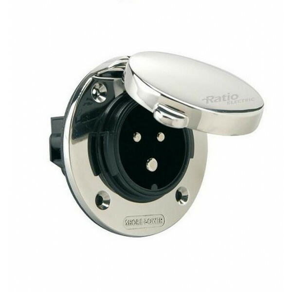 Stainless steel inlet 16A/250V