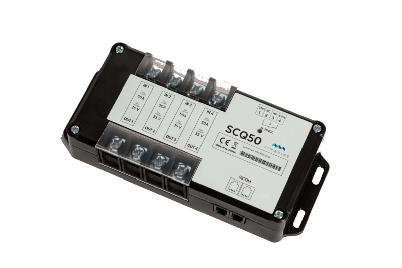 Simarine SCQ50 quadro shunt 4x50A + 1x relay output 1A