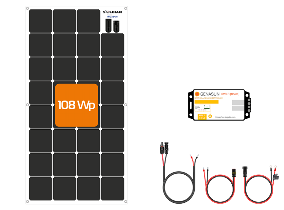SunBender kit M 108 Watt 4S LiFePO4 (14.2V)