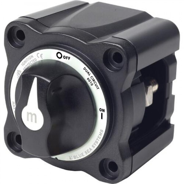 Main switch for cable set dual circuit - black