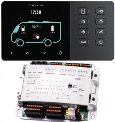Simarine VIA Set | Control Panel + SPDU52 Power distribution