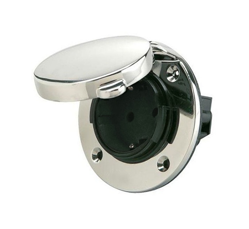 [MP16-230] Ratio outlet socket Schuko stainless steel 16A/230V