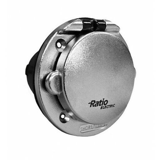 [MP16-10-KX] Ratio walstroom invoer 16A verchroomd