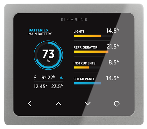 [P204] Simarine Pico display - panel mount silver Rev 2.0