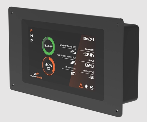 [WW-2212B] WaterWorld 5" TFT Colour display 500K CANopen black