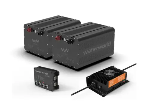 [2xWW48-3400-CAN] 2x WaterWorld 48-3400 LFP accu incl. 15A lader en BatteryLink CANopen